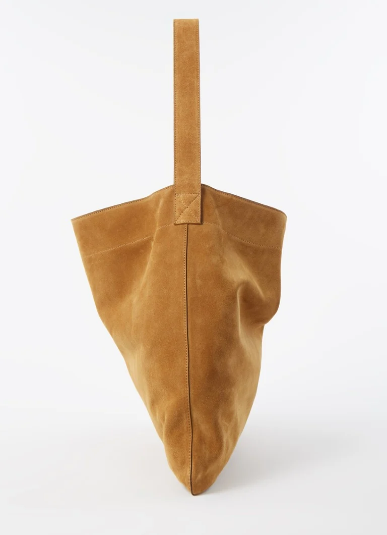 Gerard Darel suede lady shopper with removable pouch
