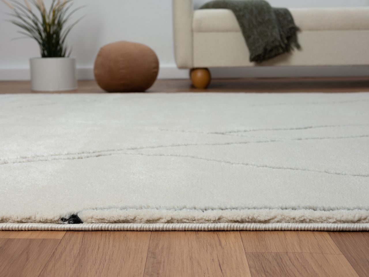 MyFlair Teppich Moroccan Escape, 140 cm x 200 cm, Farbe weiß, rechteckig, Florhöhe 19mm
