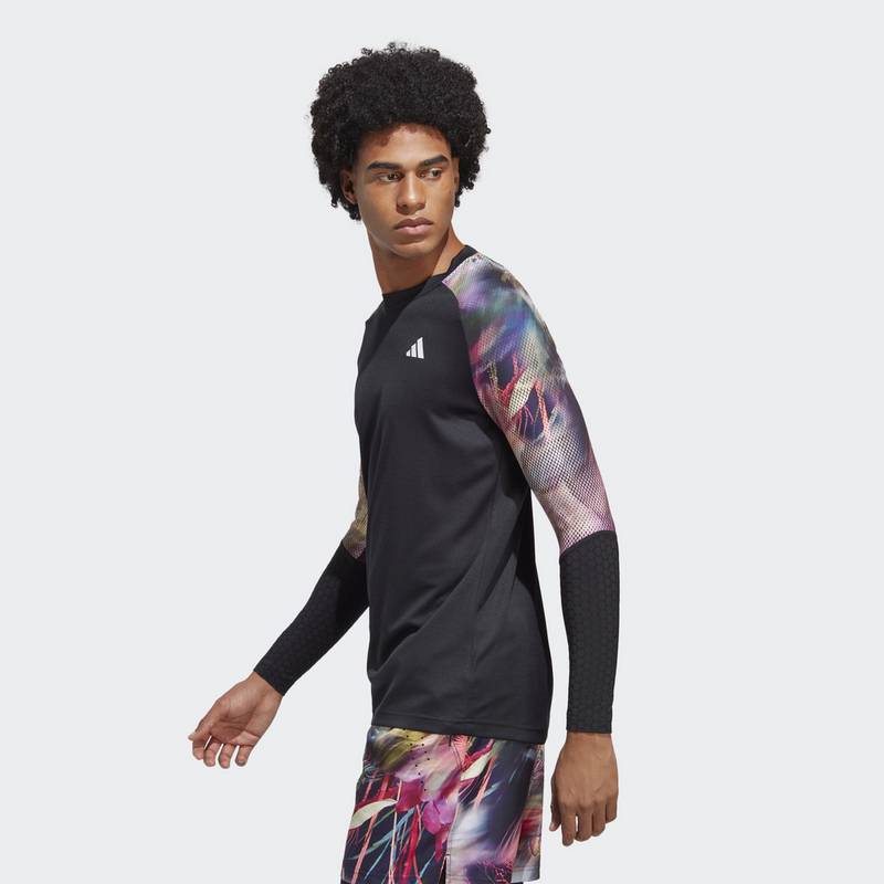 adidas Melbourne Tennis HEAT.RDY Longsleeve Poloshirt Herren