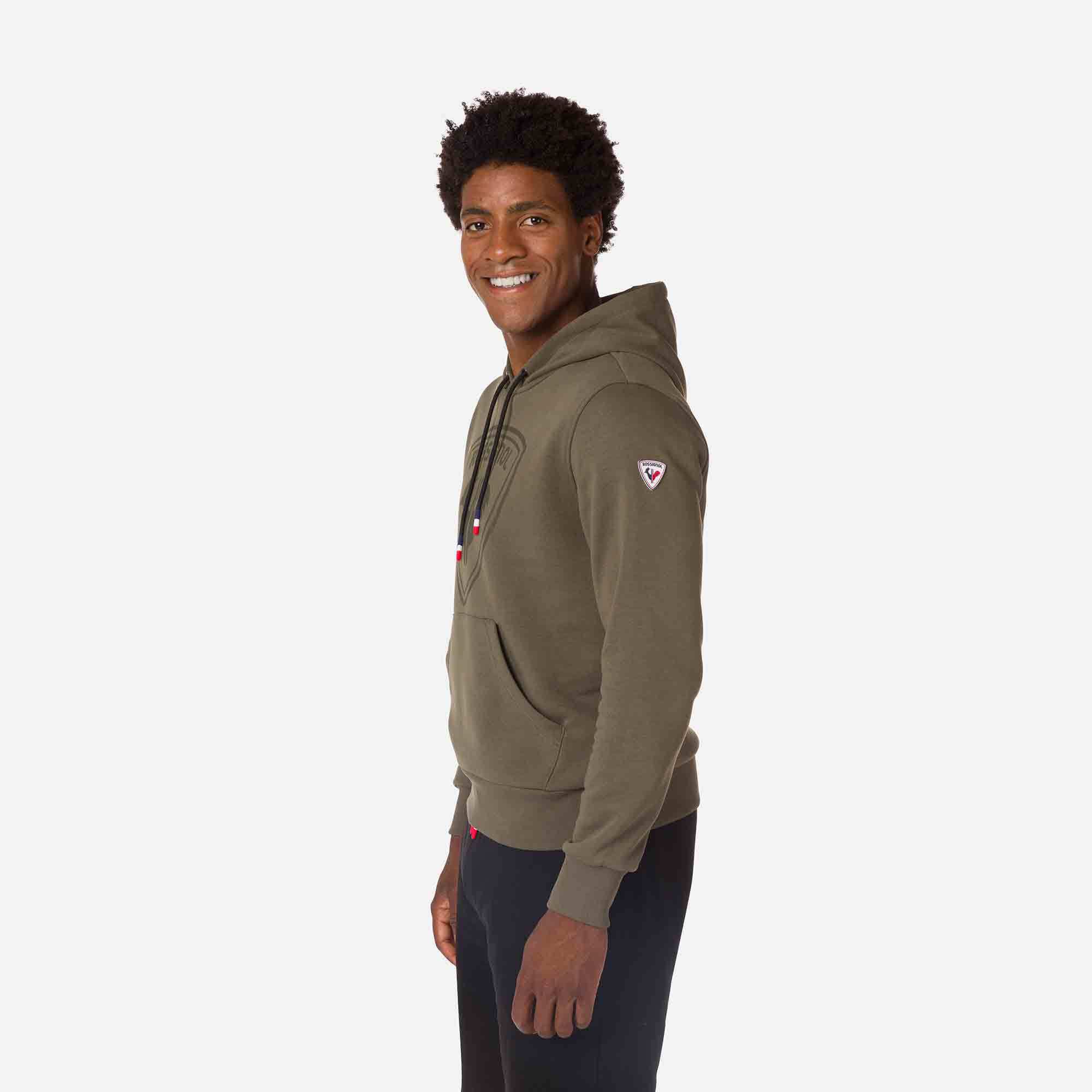 Sweat à capuche molletonné Logo Homme