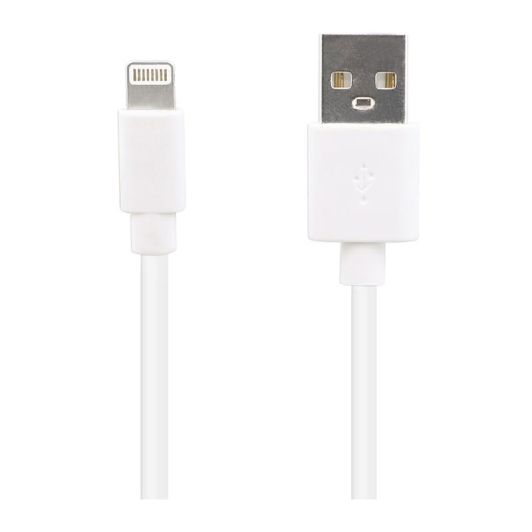 Cablu High One 1M Lightning PVC cu fir alb