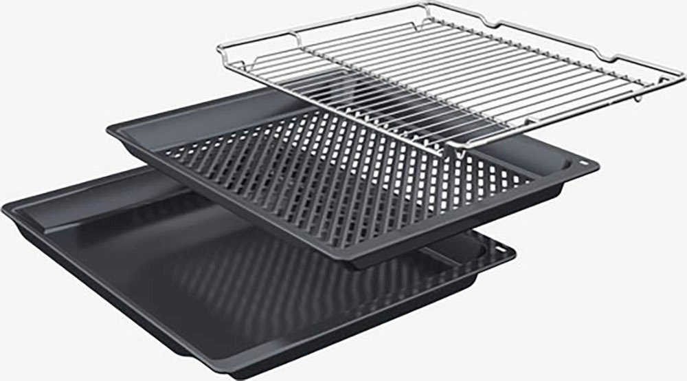 BOSCH Einbaubackofen Serie 8 HBG7221B2, mit Teleskopauszug nachrüstbar, Hydrolyse