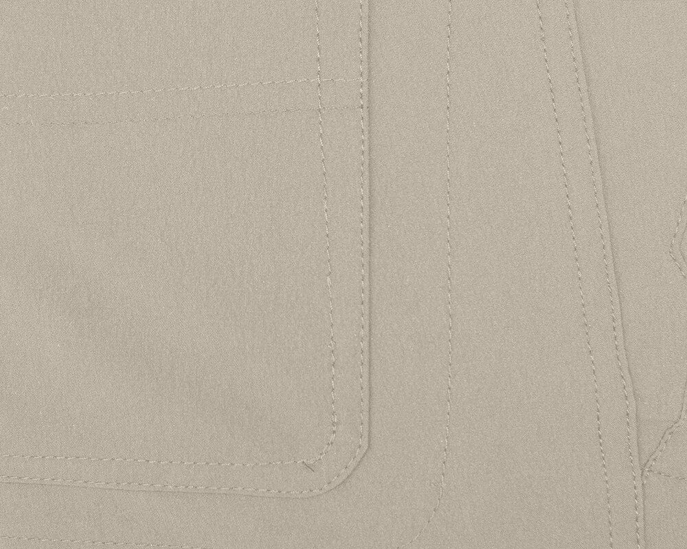 Bergson Outdoorhose REDWOOD BERMUDA Herren Wandershorts, vielseitig, pflegeleicht, Normalgrößen, beige