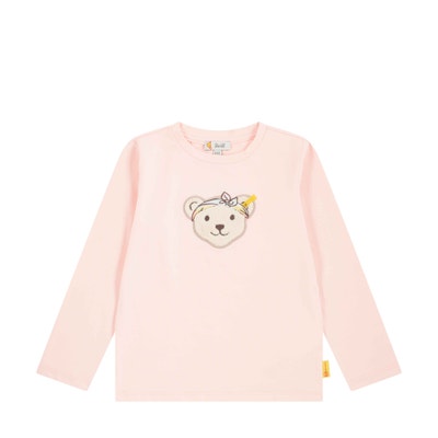T-Shirt langarm, rosa für Mädchen