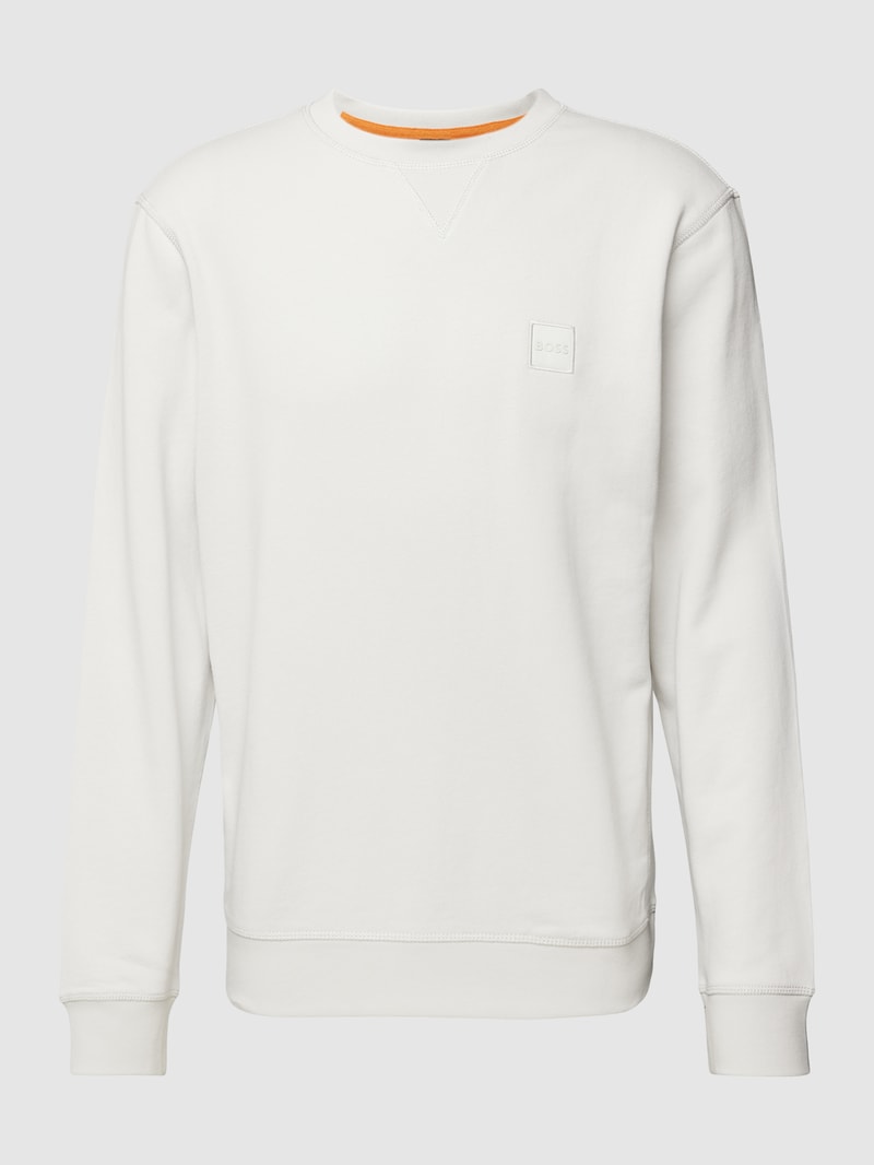 Sweatshirt mit Rundhalsausschnitt Modell 'WESTART' in hellgrau
