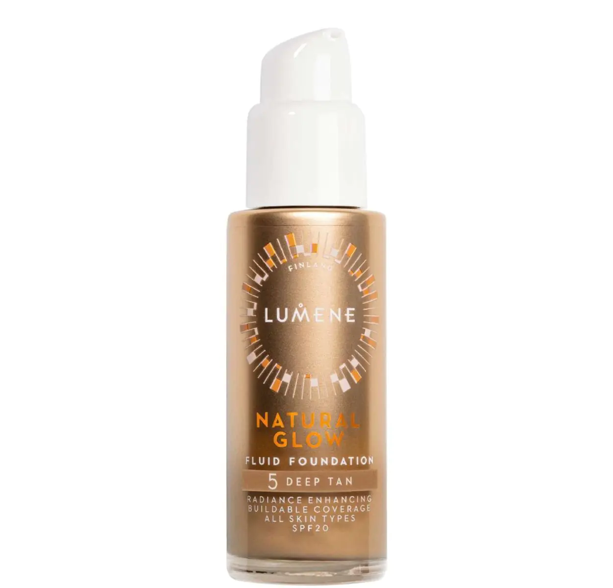 „Lumene Natural Glow 5 Deep Tan“ šviesinantis ir lyginamasis makiažo pagrindas