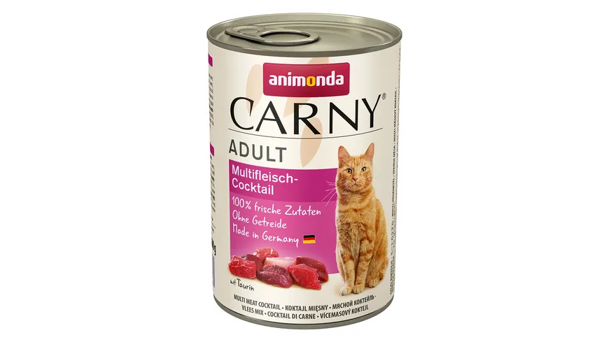 ANIMONDA Katzennassfutter Carny Adult Multifleisch-Cocktail 400 g