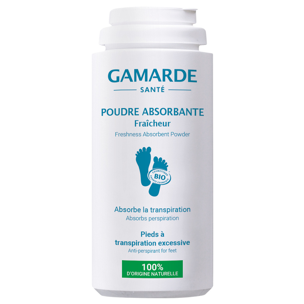 gamarde POUDRE ABSORBANTE FRAÎCHEUR Poudreuse 35 g Poudre anti-transpirante pieds