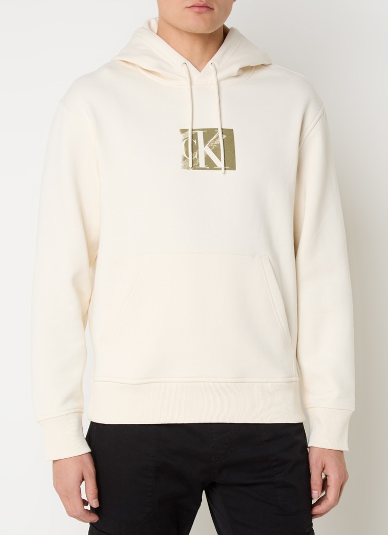 Calvin Klein Hoodie with kangaroo pocket and logo print