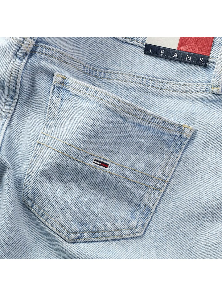 Tommy Hilfiger Jeans-Shorts in Hellblau günstig kaufen