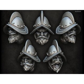 Conquista Troopers Heads (5)