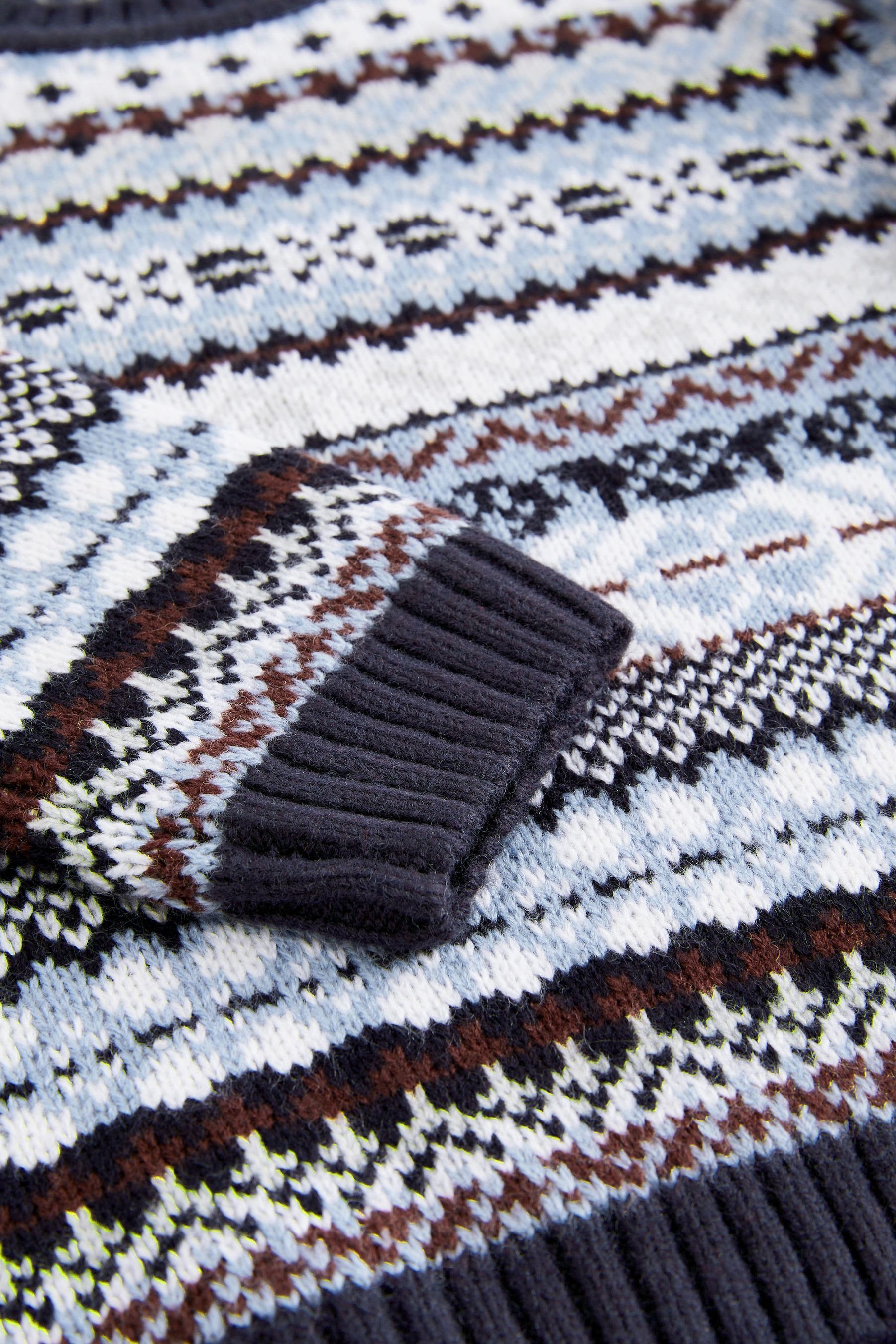 Next Rundhalspullover Norwegepullover mit Rundhalsausschnitt (1-tlg)