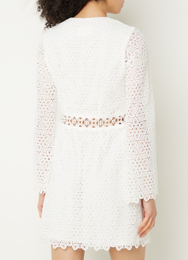 Rochie scurtă Galia de la ba&sh cu model ajurat