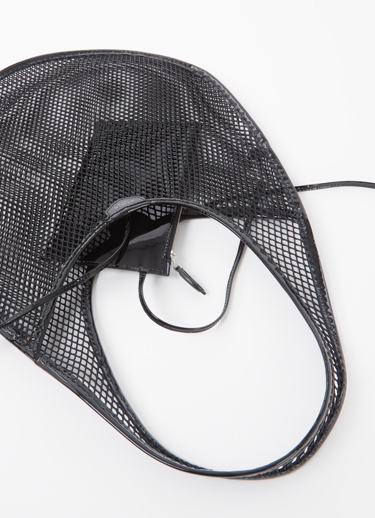Alaïa One Piece M torba za rame od teleće kože s odvojivom torbicom