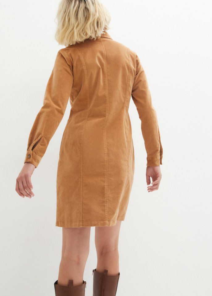 Cord-Stretch-Kleid
