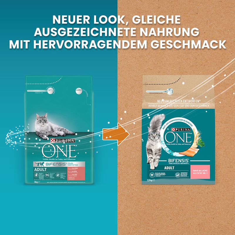 PURINA ONE Adult Lachs & Vollkorngetreide zu TOP-Preisen | bitiba