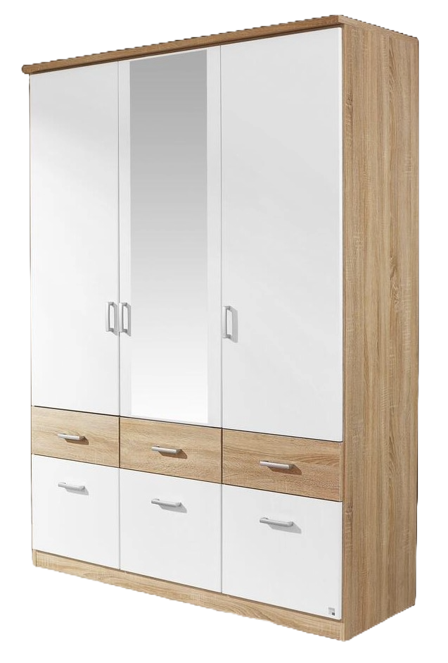 Rauch 3-trg Drehtürenschrank Bremen-Extra Eiche