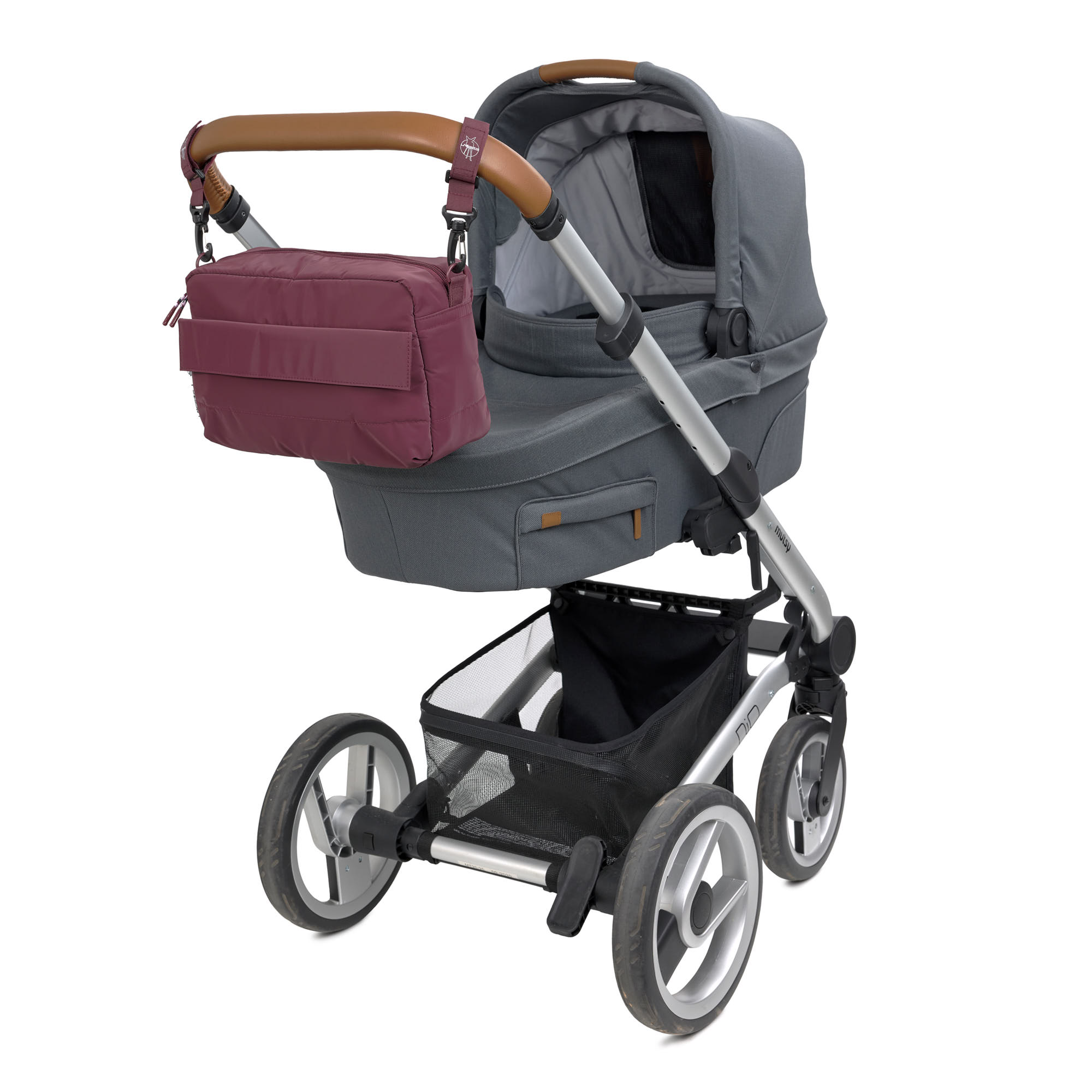 Kinderwagentasche, Tiefrot