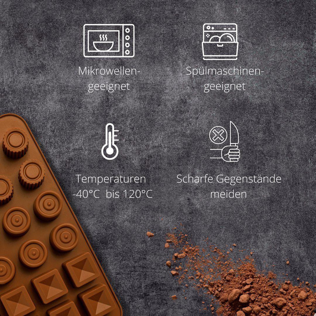 Pure Xocolate Silikonform Pralinenform, (2-tlg)
