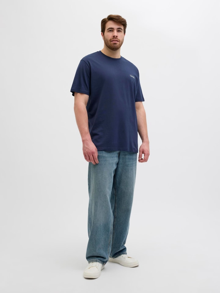 JACK & JONES PLUS T-shirt in Navy Blazer günstig kaufen