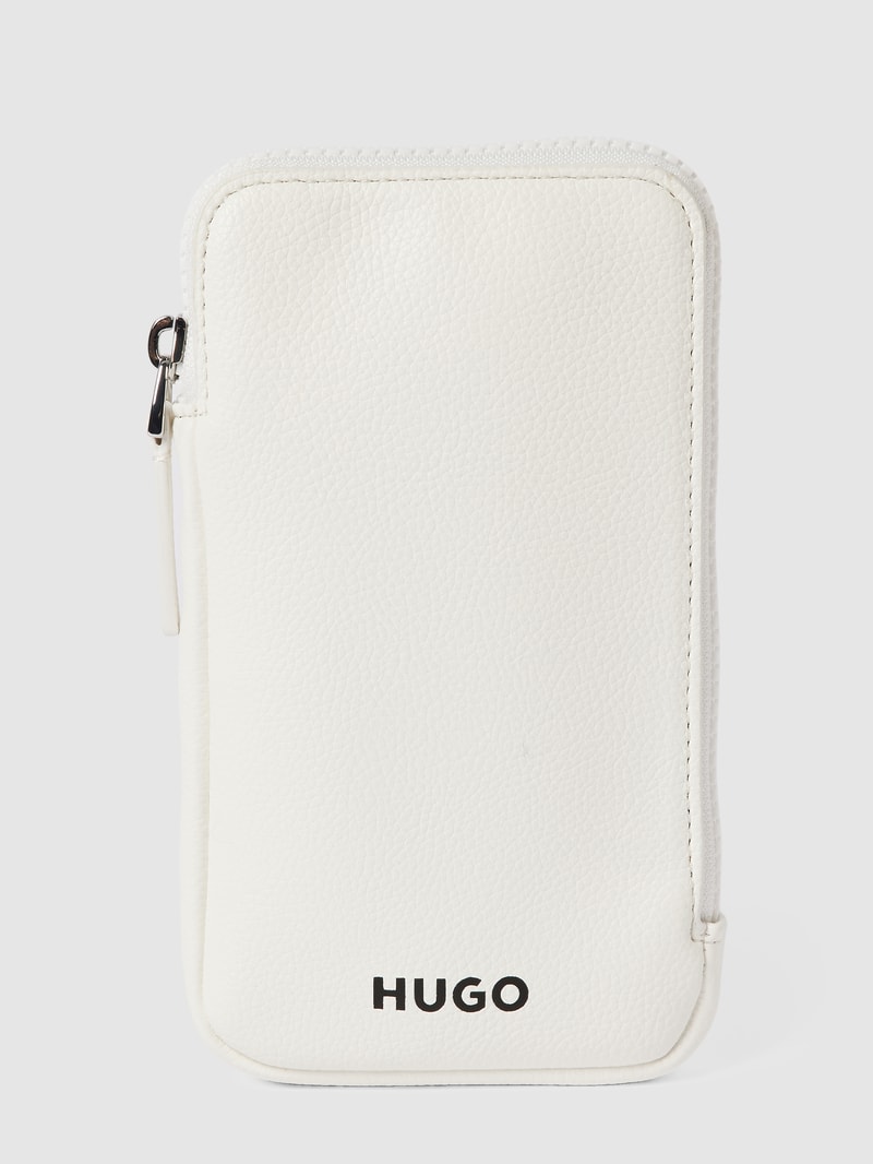 Handytasche mit Label-Print in offwhite