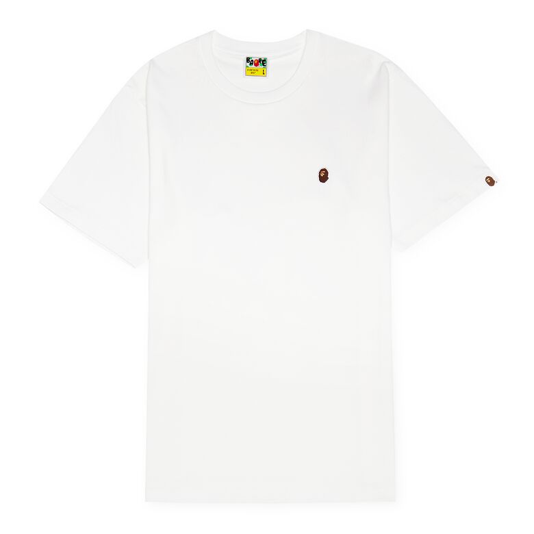 A Bathing Ape Ape Head One Point Tee white