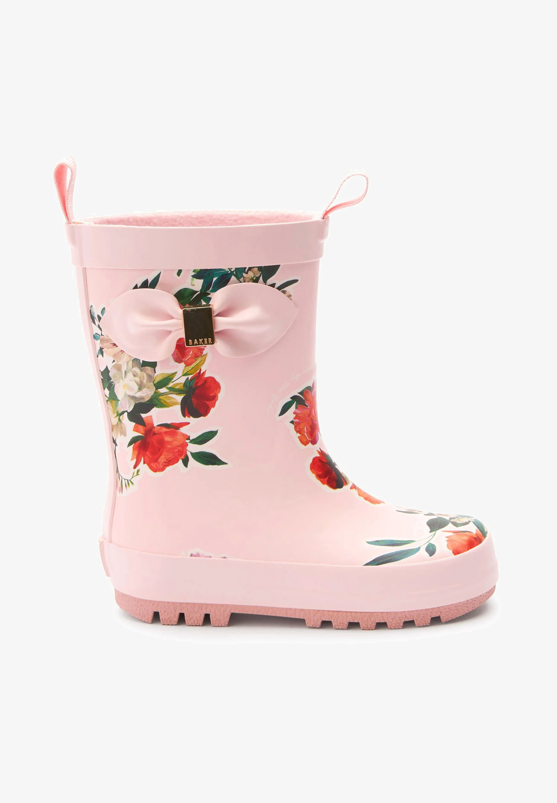 Botas de agua Baker by Ted Baker con flores en color rosa pálido - Botas de goma