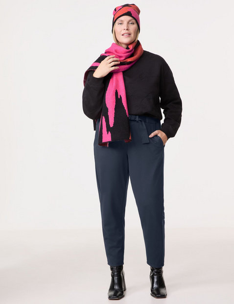 Strickmütze mit Jacquardmuster
