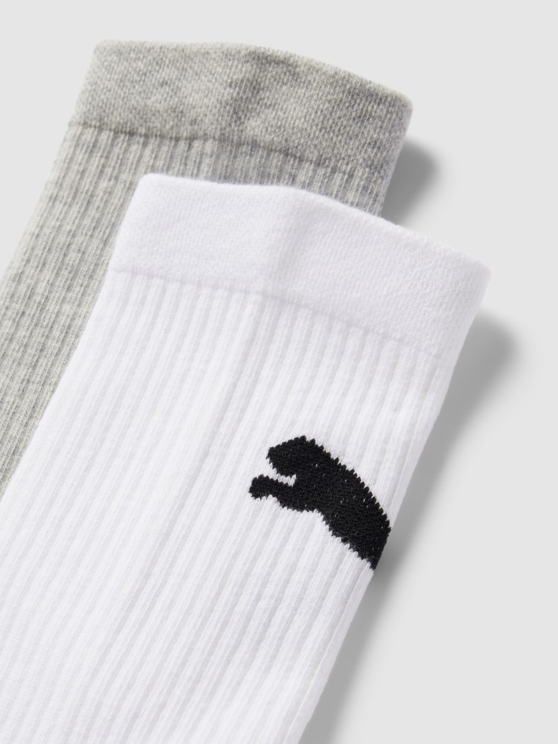 Socken mit Label-Details im 2er-Pack Modell 'Classic Sock' in weiß