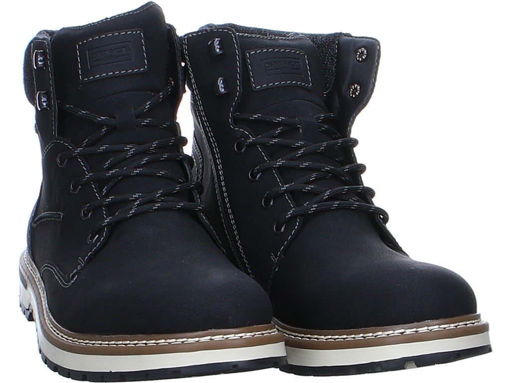 RIEKER Schnür-Stiefeletten schwarz