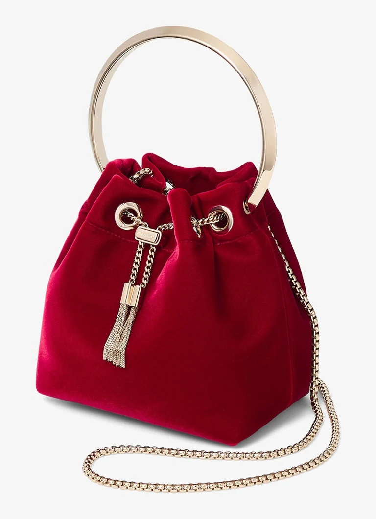 Sac à main en velours Jimmy Choo Bon Bon