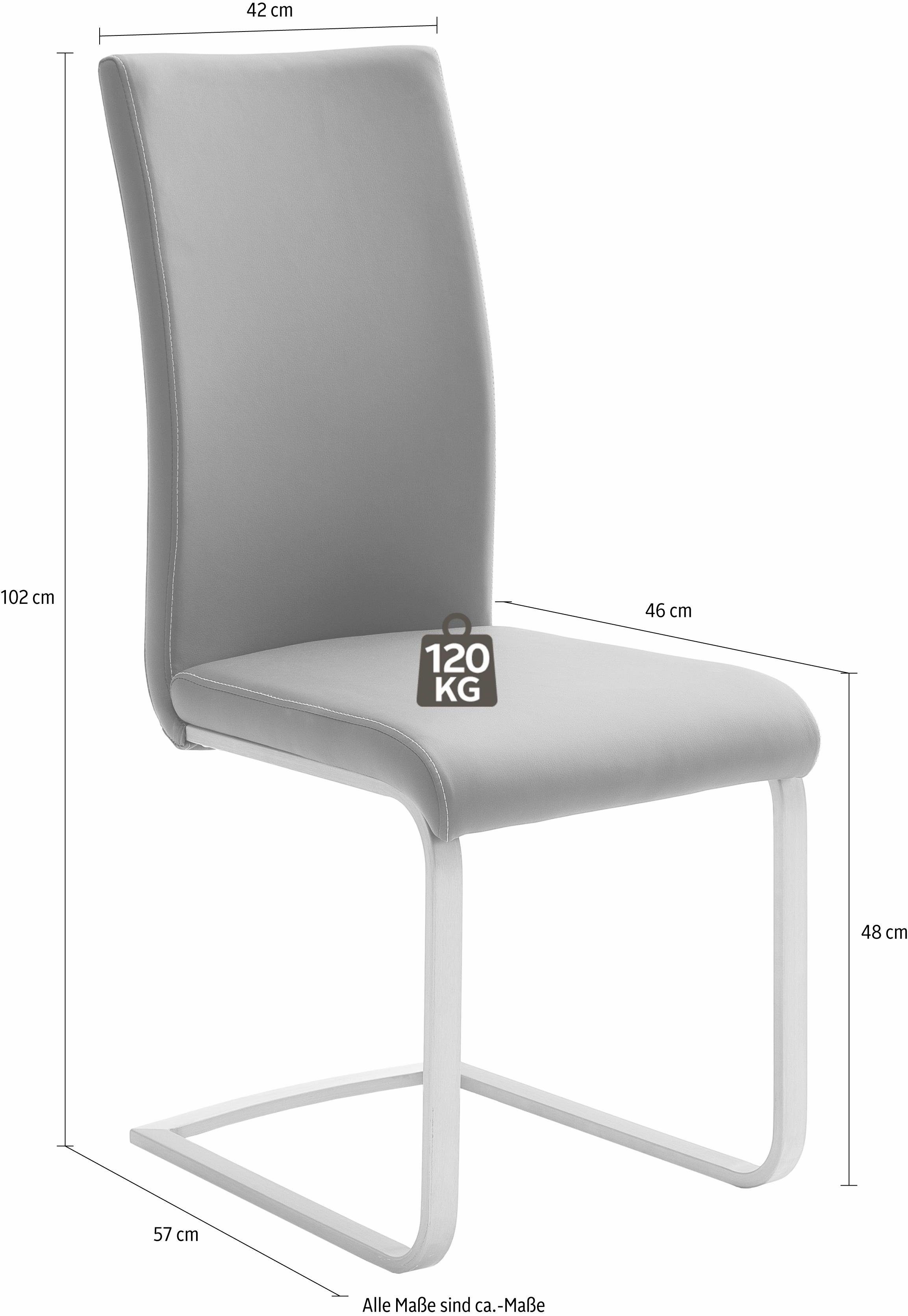 MCA furniture Freischwinger Paulo 1 (Set, 4 St), Stuhl belastbar bis 120 kg