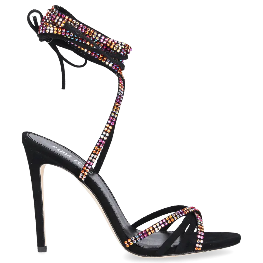 Paris Texas - Sandalen HOLLY NICOLE Veloursleder - schwarz