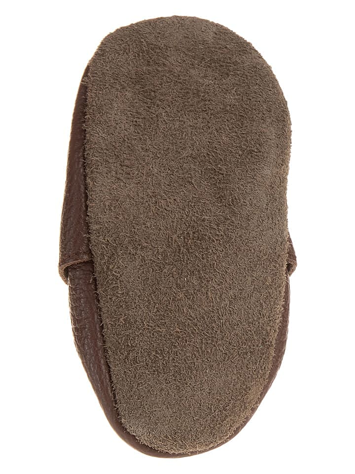 lamino Leder-Krabbelschuhe in Braun günstig kaufen 22/23