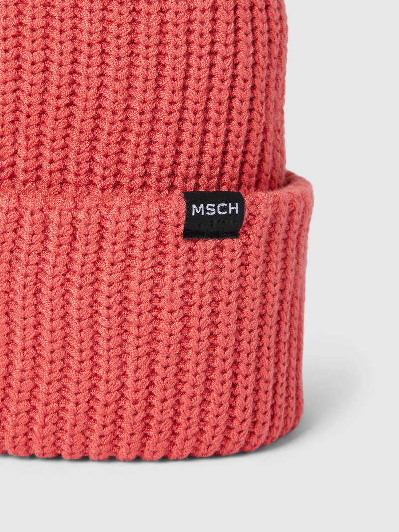 Beanie aus Viskose-Mix Modell 'Galine Rachelle' in hellrot