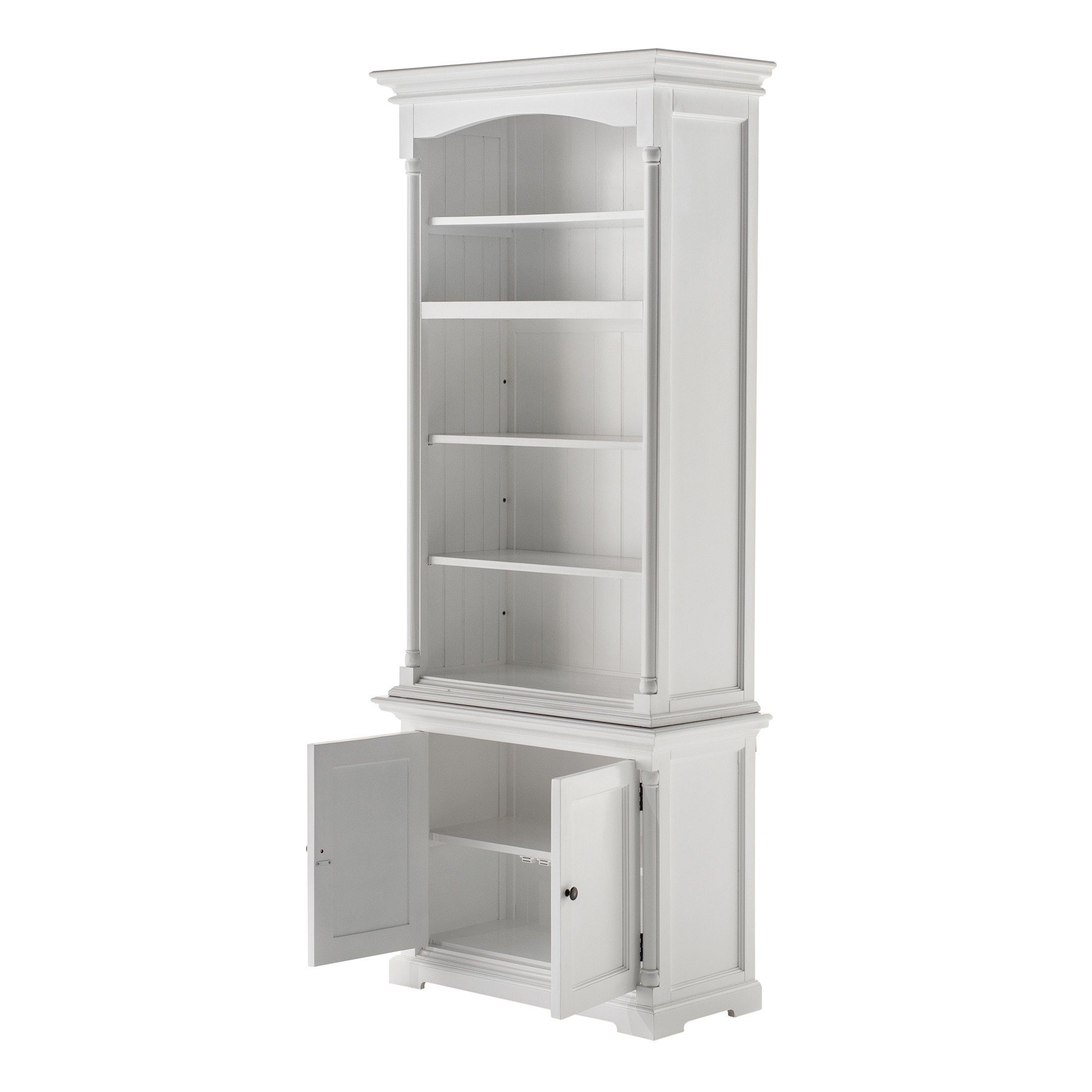 Novasolo Küchenbuffet Provence Verstellbare Regale, Single-Bay Hutch Kabinett