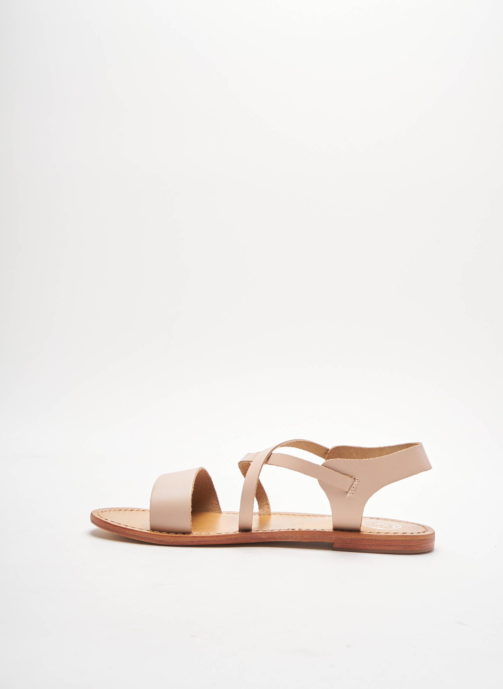 White Sun Sandales Nu Pieds Femme couleur beige