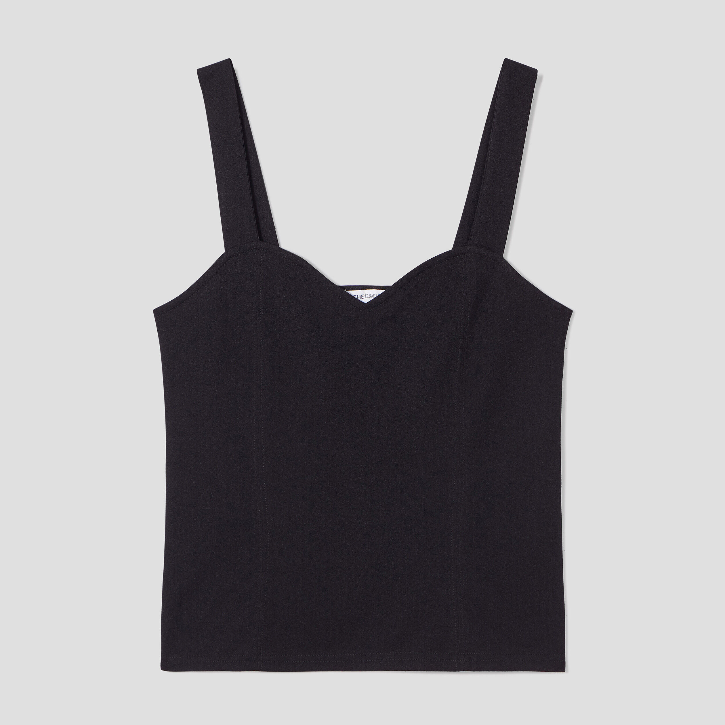 Bustier bretelles larges noir femme | Cache Cache