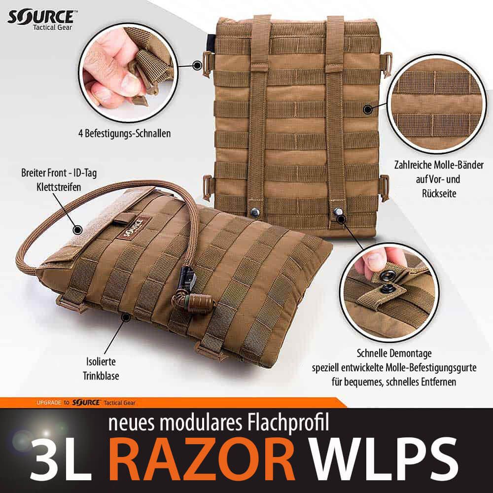 Razor Tactical Hydration Pack 3L