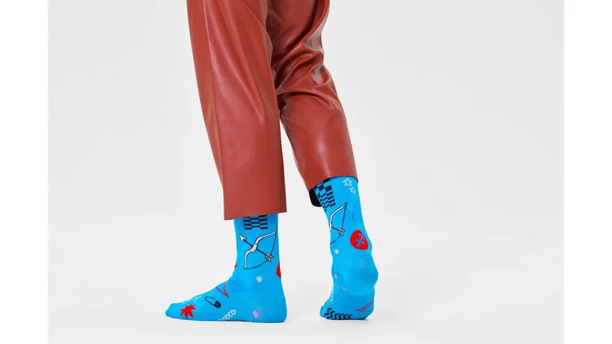 Happy Socks Unisex Socken Sagittarius light purple