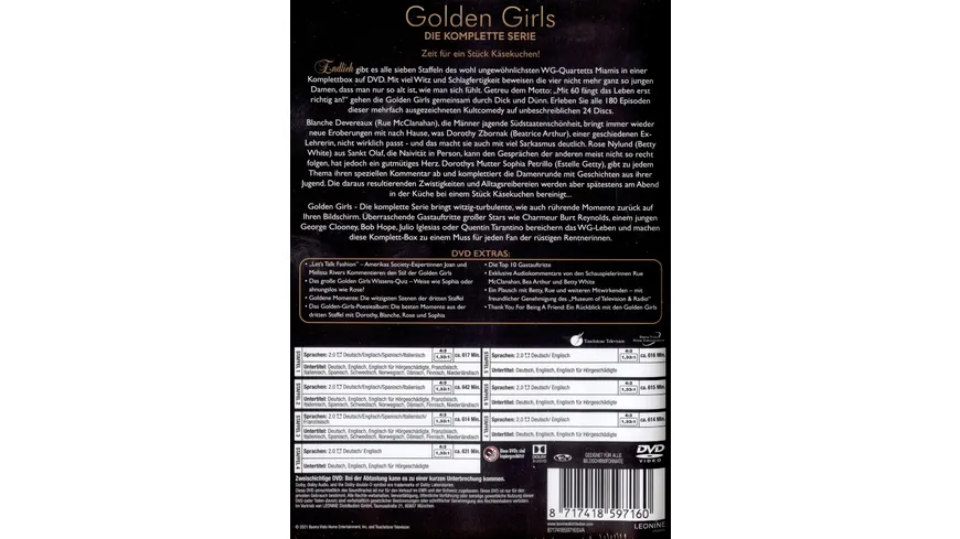 Golden Girls - Komplettbox  [24 DVDs]