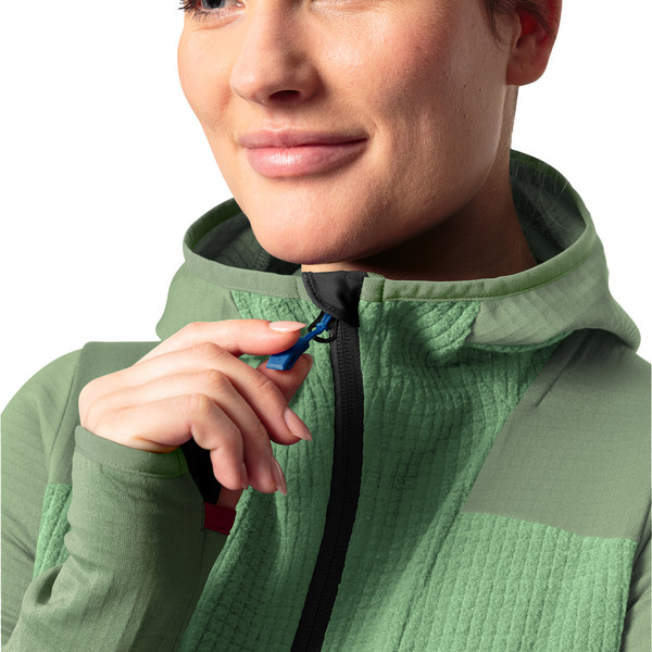 MONVISO HOODED GRID FLEECE JACKET Damen - Fleecejacke