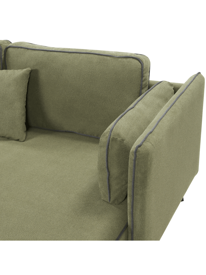 Beliani Ecksofa ALTAN in Grün/Grau - (W) 268 x (H) 88 x (L) 157 cm günstig kaufen onesize