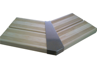 Interhiva Interline Holzpool Inox Edelstahl Eckverbindung, 4 Stkz. Rechteck (210)