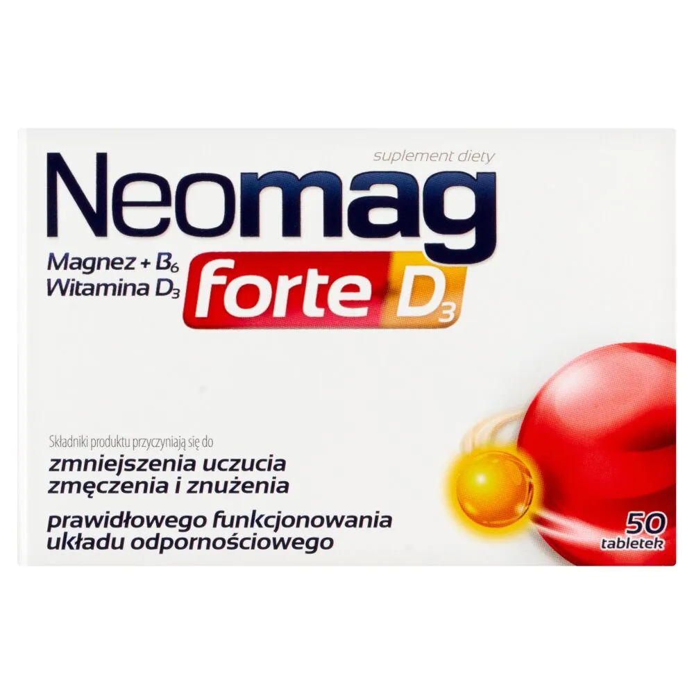 NeoMag Forte, Συμπλήρωμα Διατροφής με Μαγνήσιο, Βιταμίνη B6 και D, Δισκία