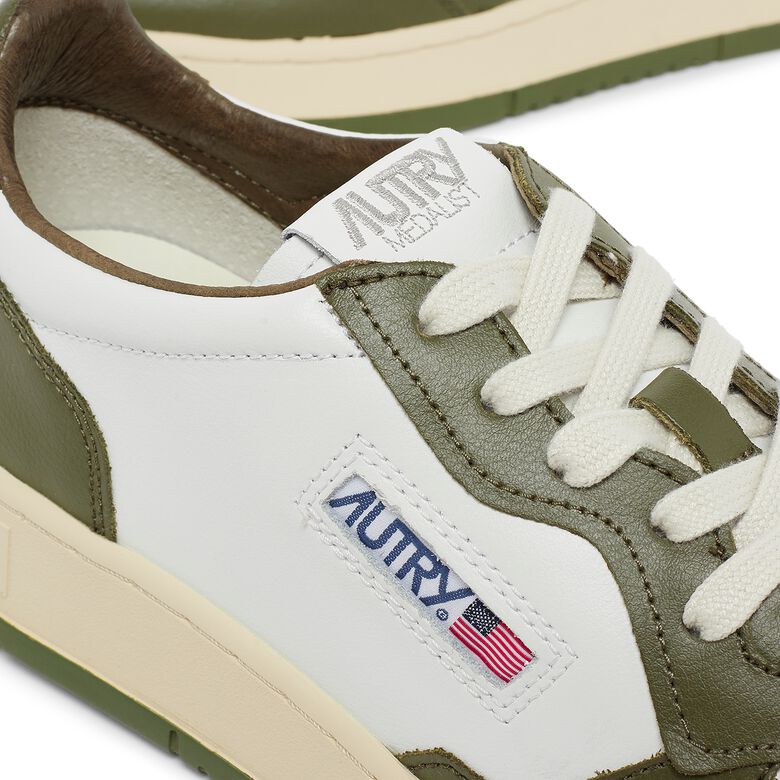 Autry Medalist Low Man WB33 leat/leat wht/olive