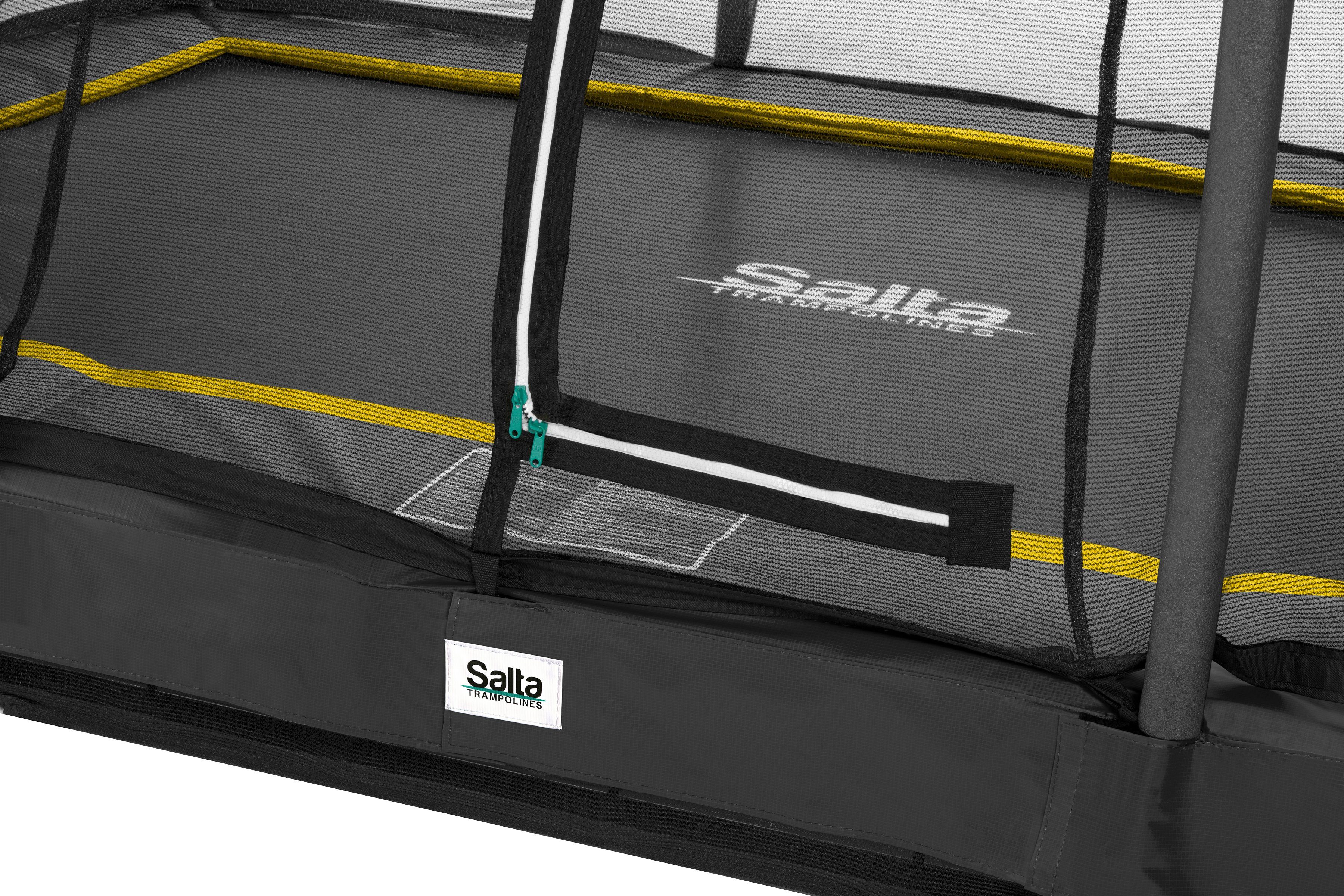 Salta Gartentrampolin Comfort Edition Ground, Schutzrand schwarz