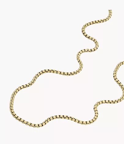 Fossil Kette Ellis Core Chains Edelstahl goldfarben