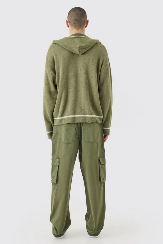 Cargo-Hose mit Reißverschluss und Etikett