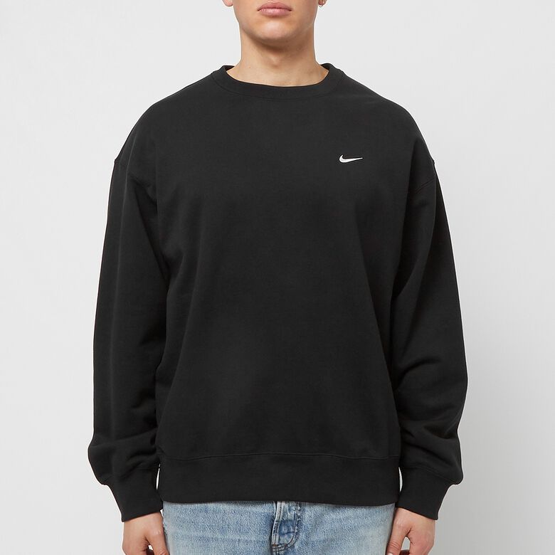 NIKE Solo Swoosh French Crewneck black/white